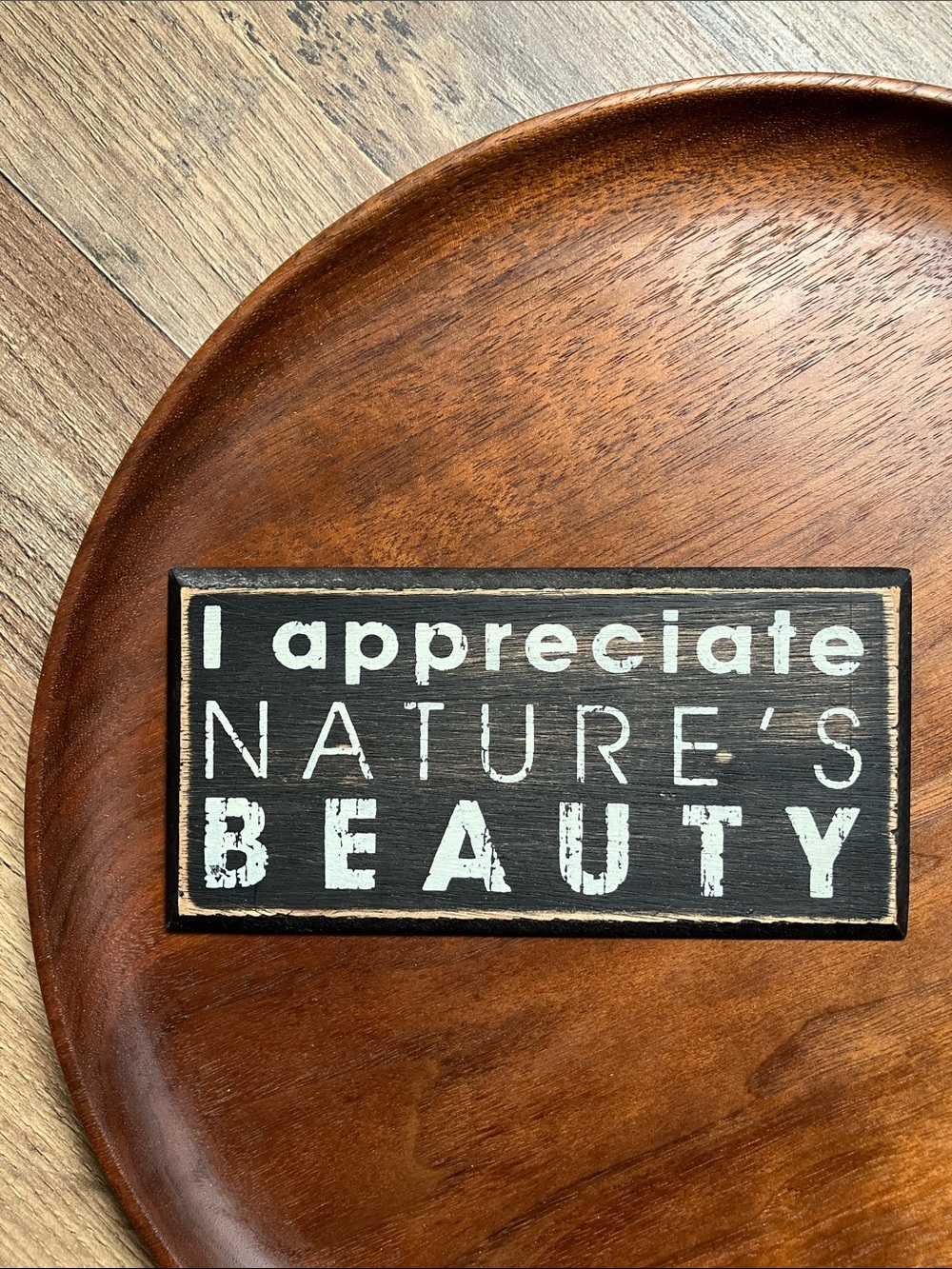 I Appreciate Nature's Beauty - wooden magnet